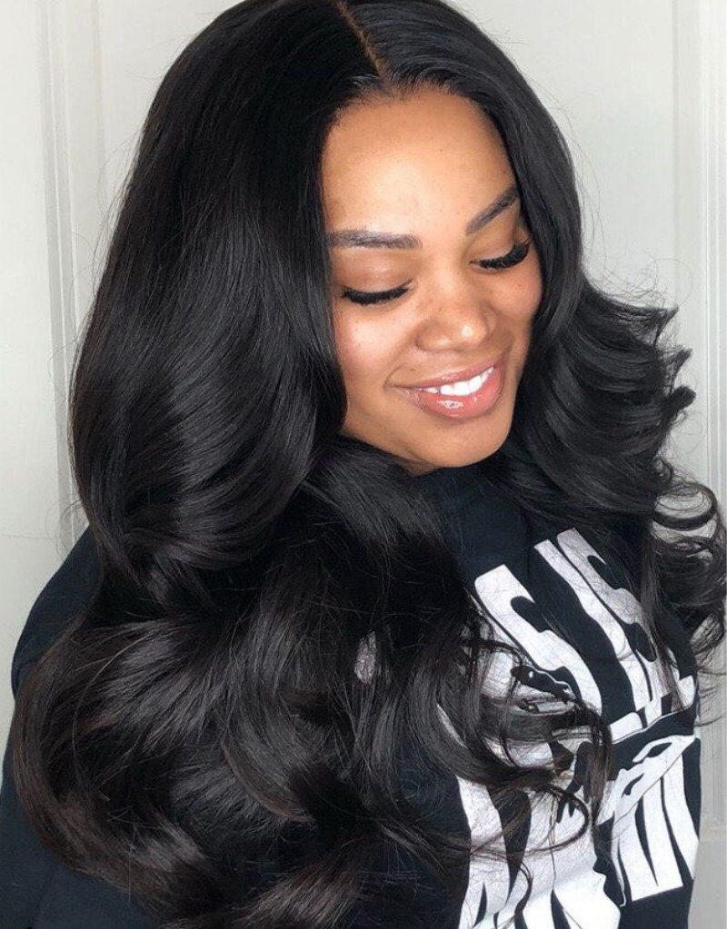 100% Human Hair Can Be Dyed,permed,curled, Body Wave Full Lace Unit 