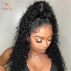 Peruvian Hair Beautiful Deep Wave Wig, Soft Lace Front Wig with Baby Hair, Natural Hairline