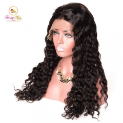 360 Frontal Unit, 200% Density Human Virgin Hair Lace Unit Deep Wave Wig