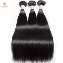 Sanny Hair Peruvian Straight 3 Bundles Deals 10-30 Mixed Inches Remy Hair Weave Extensions 100% Real Human Hair Bundles