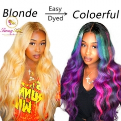 Sanny Hair Wig Platinum Blonde Body Wave Lace Frontal Wig at Affordable Price,Glueless Adjustable 613 Wig, Free Shipping