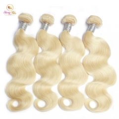 Sanny Hair Blonde Brazilian Remy Human Hair Bundles Pure 613 Color Body Wave Hair Weft