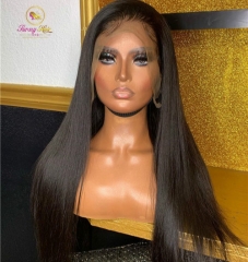 Straight long and short 150% Human Hair Lace Front Wigs with Baby Hair Brazilian Remy Hair Short Hair