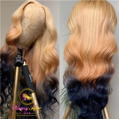 Sanny Pretty Hair Wig Platinum Ombre Blonde Lace Frontal Wig at Affordable Price,Glueless Adjustable Wig, Free Shipping