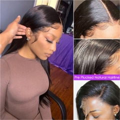 Unprocessed Human Hair HD Lace Front Wigs Black 13x4 Lace Frontal Wigs Lace Human Hair Wigs