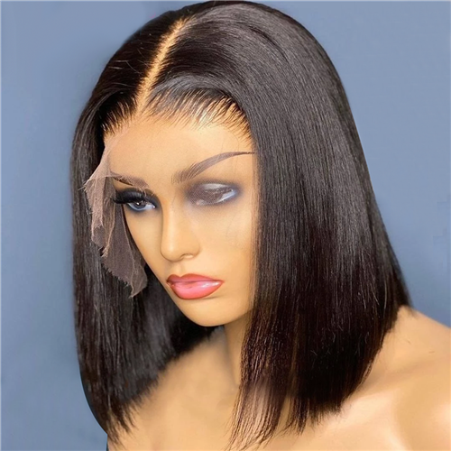 HD Bob Wigs Human Hair 13x4 HD Lace Frontal Human Hair Wigs Bone Straight